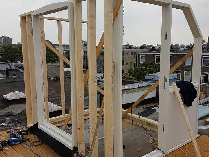 Opbouw en dakterras: Bouwbedrijf R. Vlieland